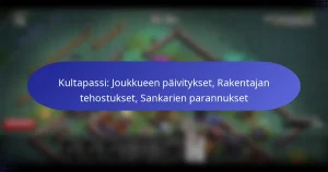 Read more about the article Kultapassi: Joukkueen päivitykset, Rakentajan tehostukset, Sankarien parannukset