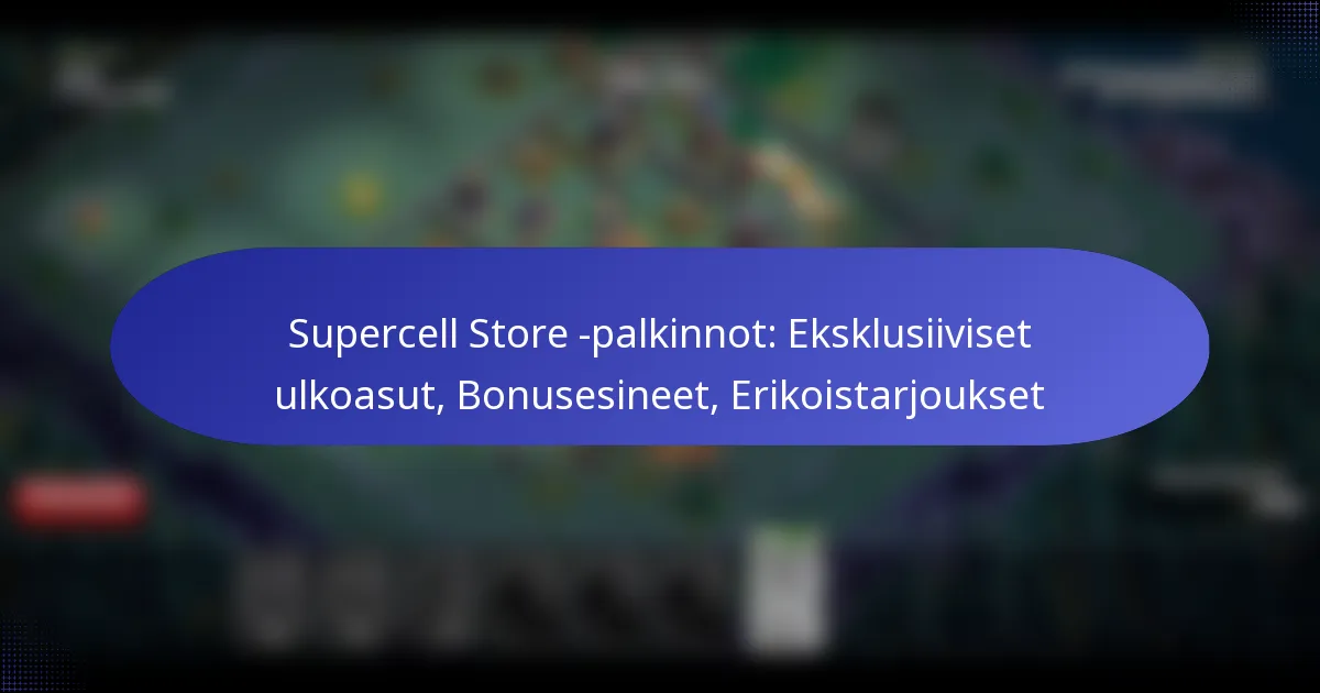 Read more about the article Supercell Store -palkinnot: Eksklusiiviset ulkoasut, Bonusesineet, Erikoistarjoukset