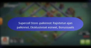 Read more about the article Supercell Store -palkinnot: Rajoitetun ajan palkinnot, Eksklusiiviset esineet, Bonussaalis