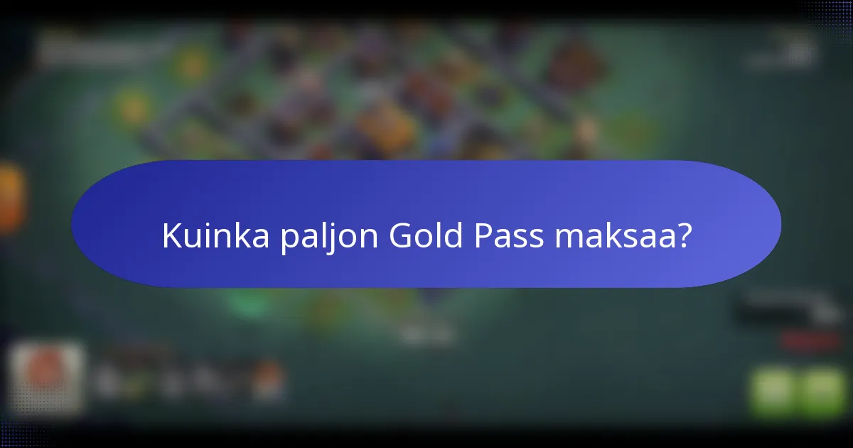 Kuinka paljon Gold Pass maksaa?