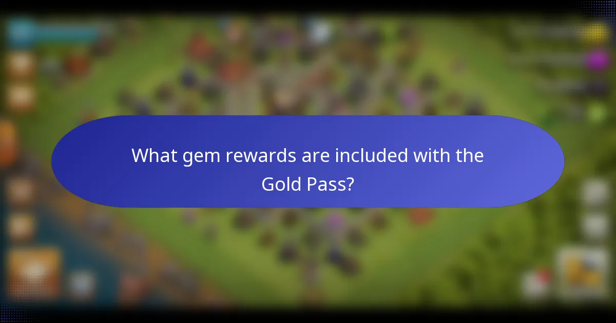 What gem rewards are included with the Gold Pass?